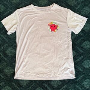 SHEIN White Graphic Tee with Colorful Design